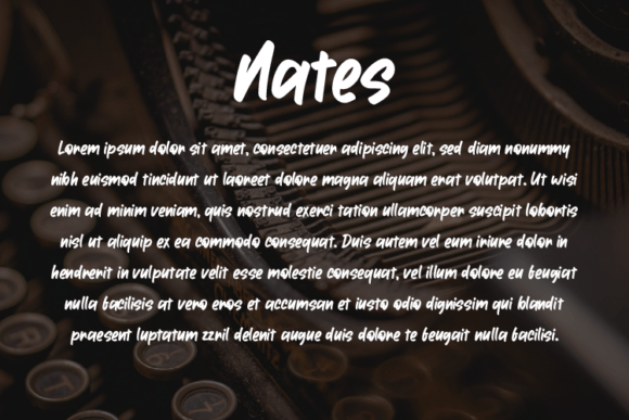 Nates Font PNG with transparent background - Preview 2