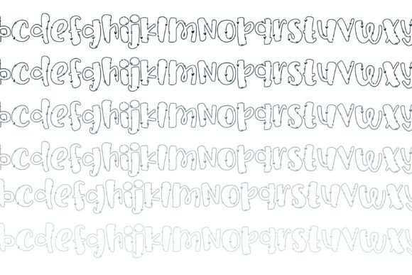 Octopus Kisses Font PNG with transparent background - Preview 5
