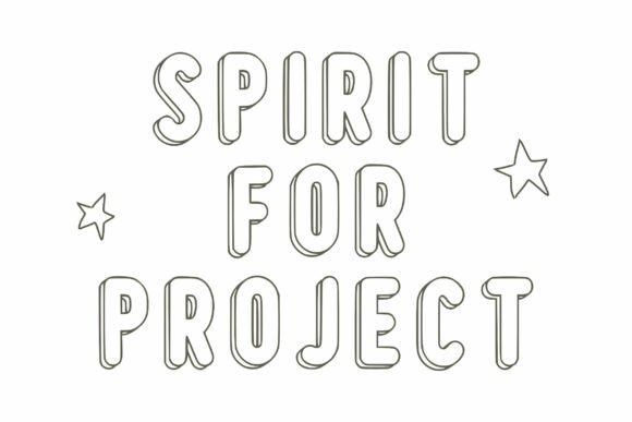 Outline Artwork Font PNG with transparent background - Preview 3