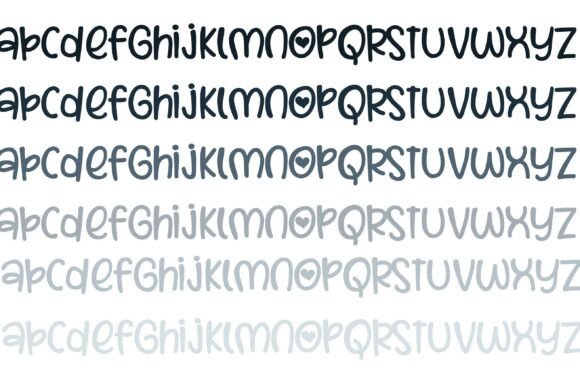 Overenamored Font PNG with transparent background - Preview 4