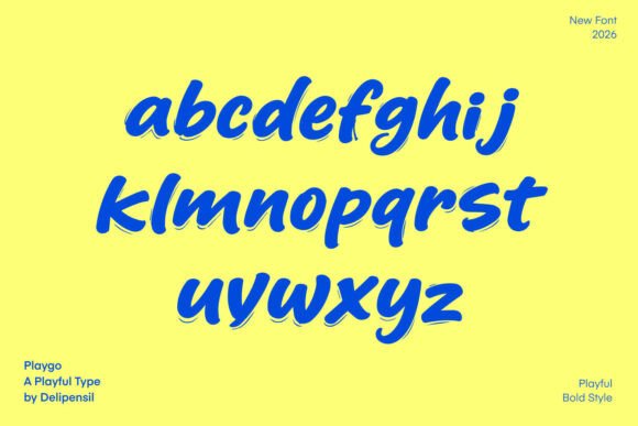 Play Go  Font PNG with transparent background - Preview 5