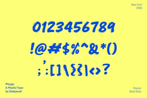 Play Go  Font PNG with transparent background - Preview 6