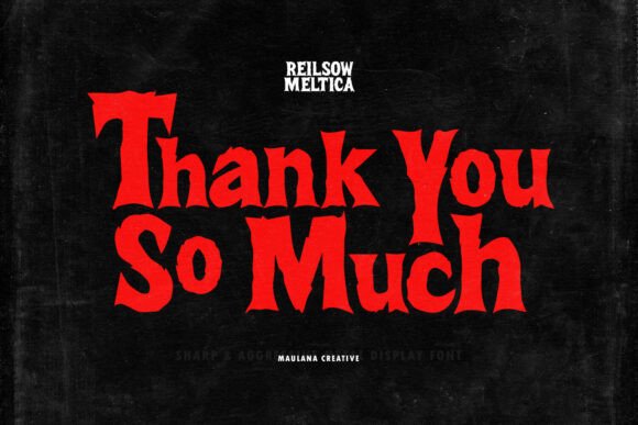 Reilsow Meltica Font PNG with transparent background - Preview 5