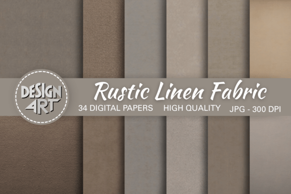 Rustic Linen Fabric Background