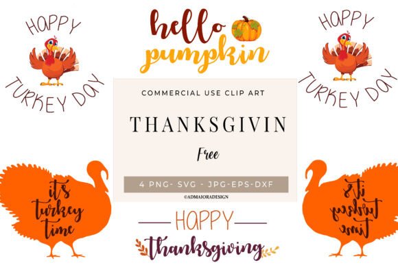 Thanksgiving Sublimation Turkey Graphics