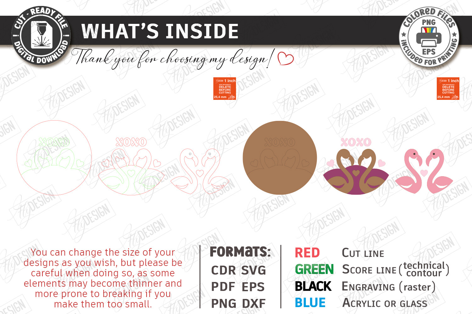 Valentine's Day Round Door Signs Bundle