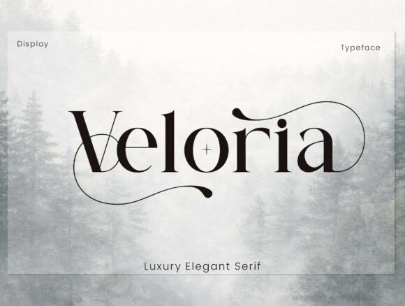 Veloria Font by Qiubare Studio · Creative Fabrica font preview