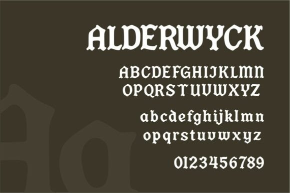 Alderwyck Font - Preview 1
