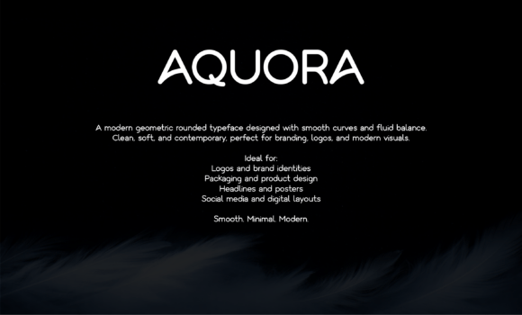 Aquora Font - Preview 1