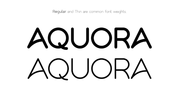 Aquora Font - Preview 2