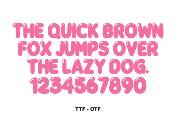 Amazing Bubble Font - Preview 3