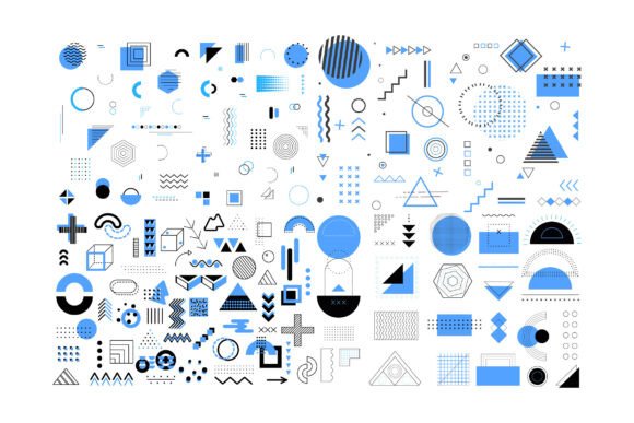 Basic Circular Geometric Shapes SVG Set