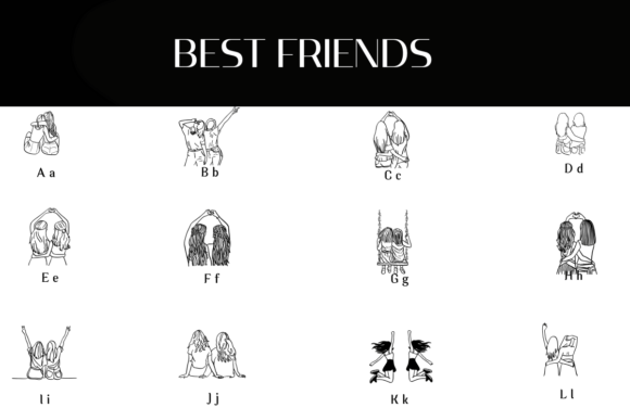 Best Friends Font - Preview 1