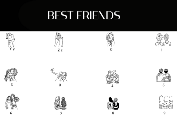 Best Friends Font - Preview 3