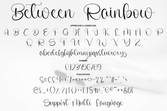 Between Rainbow Font - Preview 5