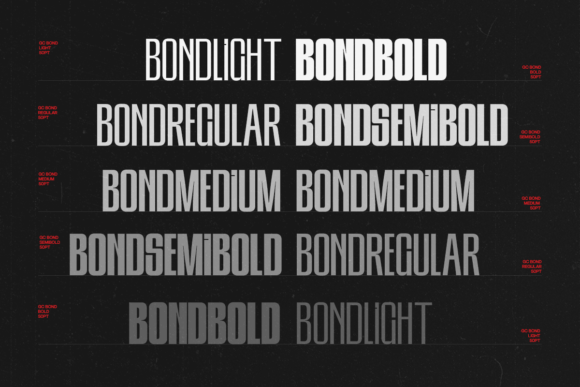 Bond Font - Preview 4