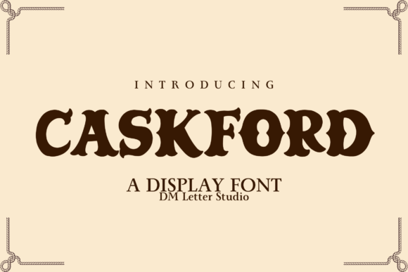 Caskford Display Font By Sharon ( DmStudio )