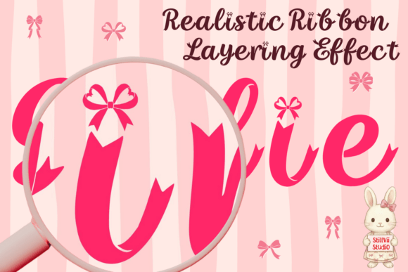 Coquette Ribbon Font - Preview 1