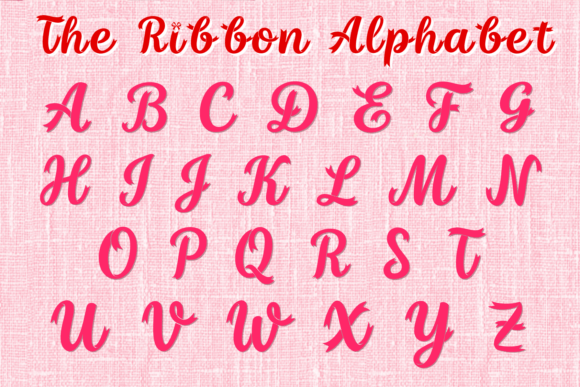 Coquette Ribbon Font - Preview 2