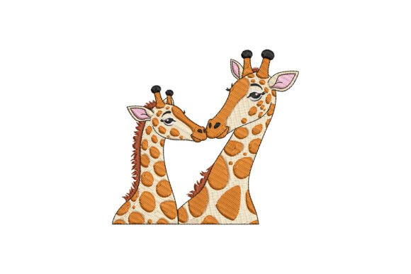 Couple Giraffe Love