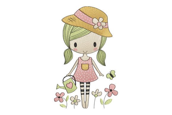 Cute Gardener Girl
