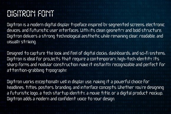 Digitron Font - Preview 5