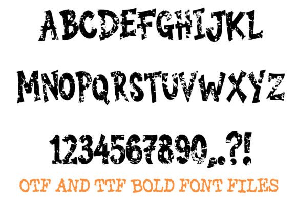 Distressed Granite Font - Preview 1
