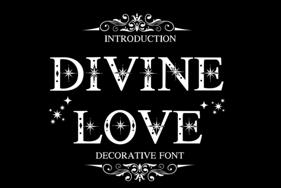 Divine Love Decorative Font By Nongyao