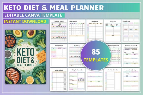 Editable Keto Diet & Meal Planner