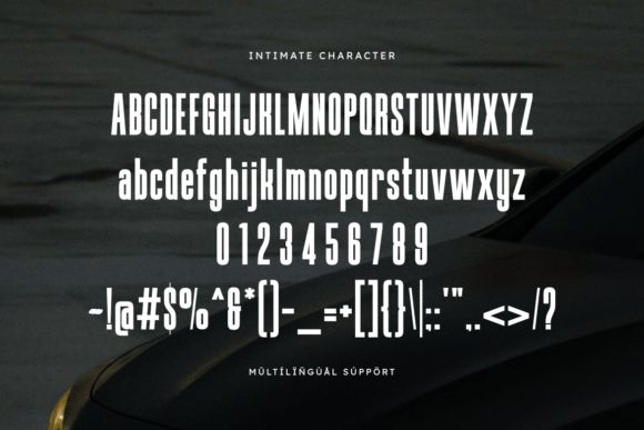Intimate Font PNG with transparent background - Preview 1