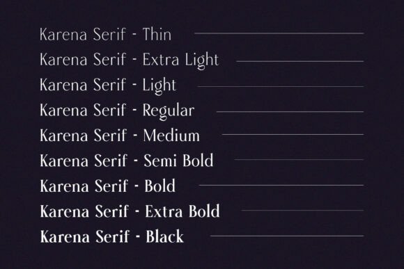 Karena Font PNG with transparent background - Preview 6