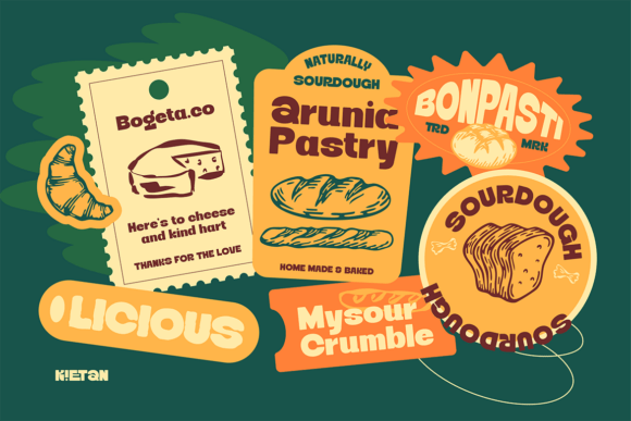Kietan Font PNG with transparent background - Preview 4