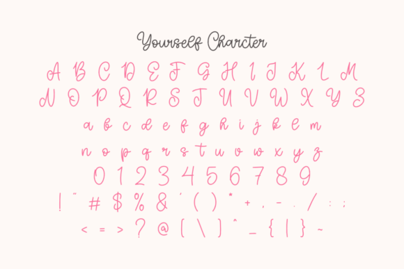 Love Yourself Duo Font PNG with transparent background - Preview 2
