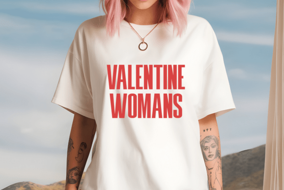 Modern Valentine Font PNG with transparent background - Preview 2