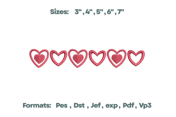 Nested Heart Multi-Layer Border Art