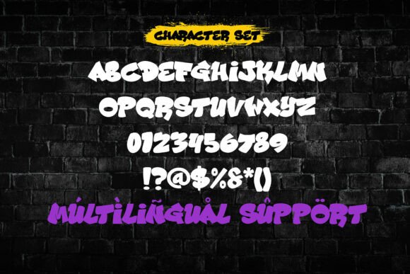 Noctag Font PNG with transparent background - Preview 1