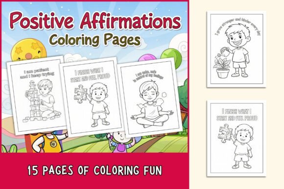 Positive Affirmations Coloring Pages