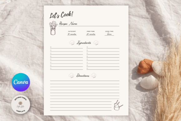 Printable Recipe Template