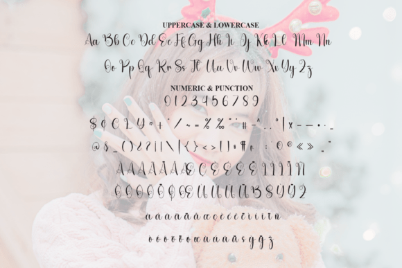 Sister Reindeer Font PNG with transparent background - Preview 6