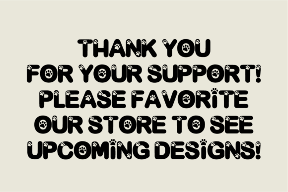 Small Dog Font PNG with transparent background - Preview 4