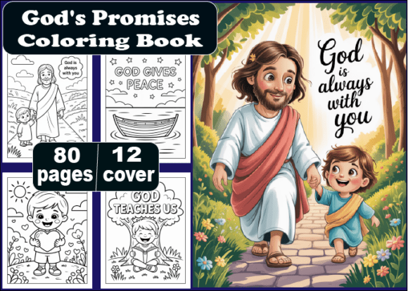 80 God's Promises for Kids Coloring Book