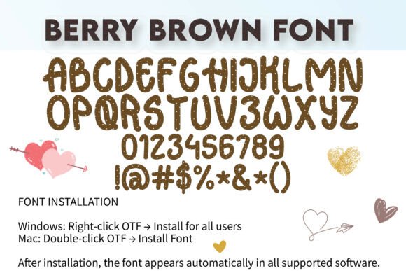 Berry Brown Font - Preview 3