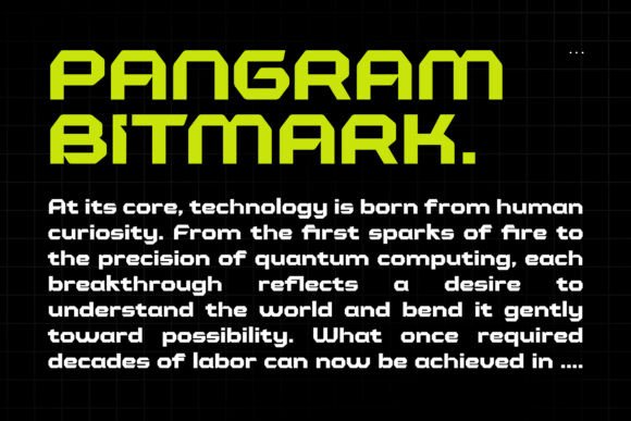 Bitmark Font - Preview 4