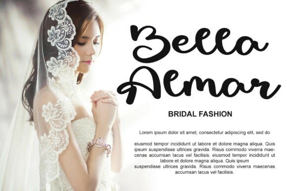 Bride Writing Font - Preview 1
