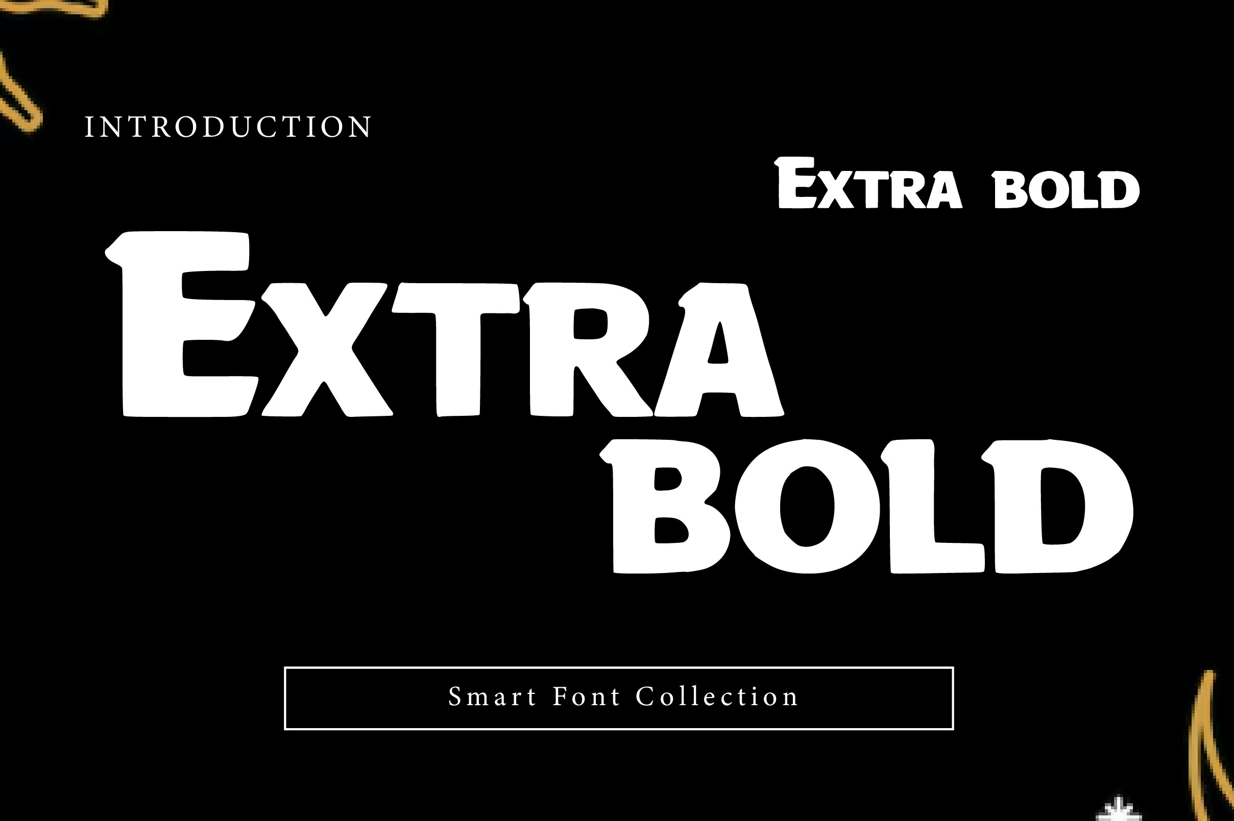 Extra Bold preview, heavy display font for cutting
