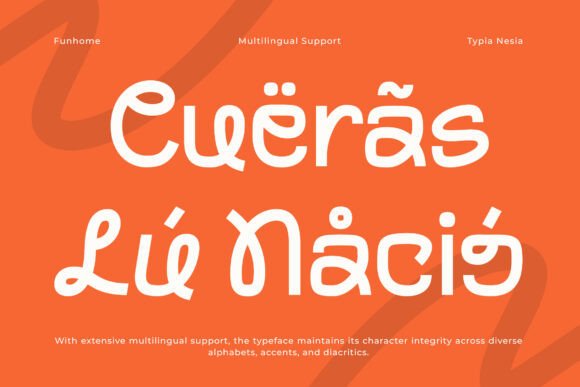 Funhome Font PNG with transparent background - Preview 1