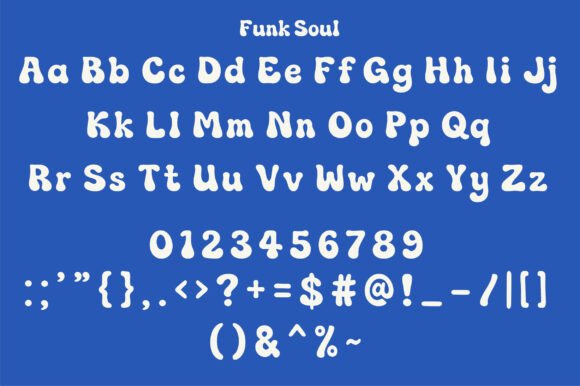 Funk Soul Font PNG with transparent background - Preview 1