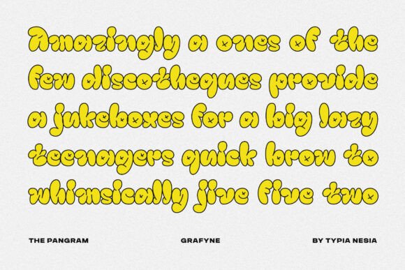 Grafyne Font - Preview 4