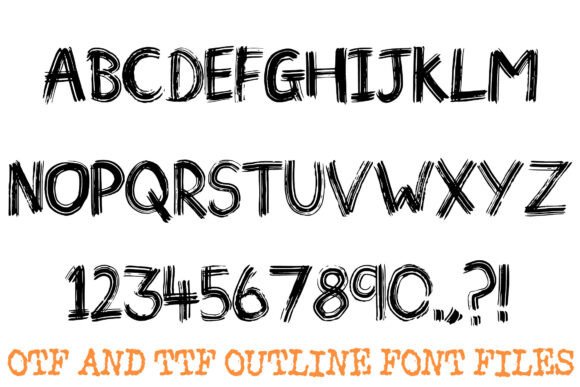 Inky Paint Stroke Font - Preview 1