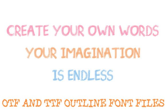 Inky Paint Stroke Font - Preview 2